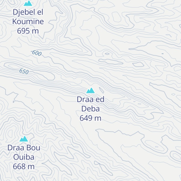 Map of Draa ed Deba