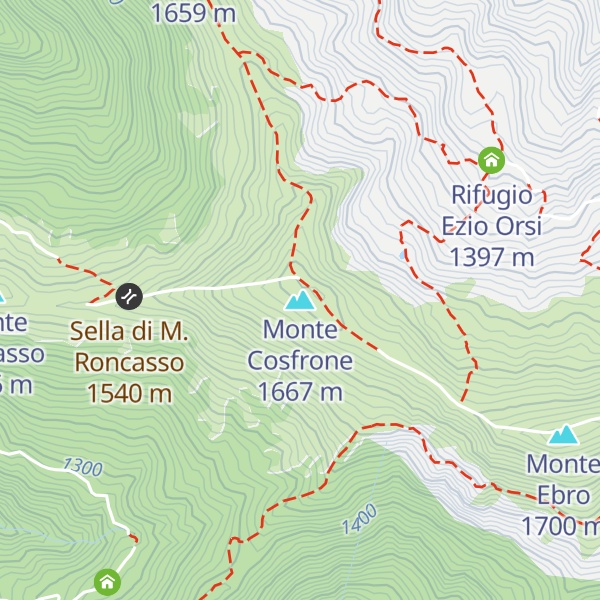 Map of Monte Cosfrone