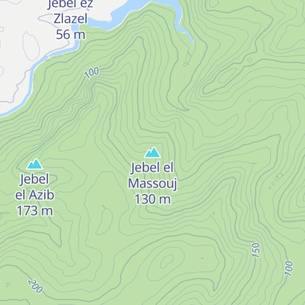 Map of Jebel el Massouj