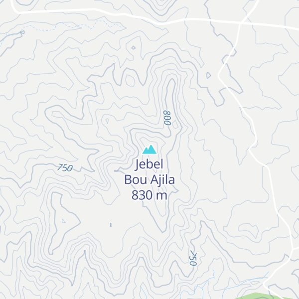 Map of Jebel Bou Ajila