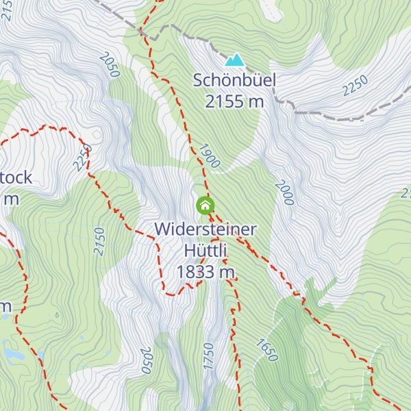 Map of Widersteiner Hüttli