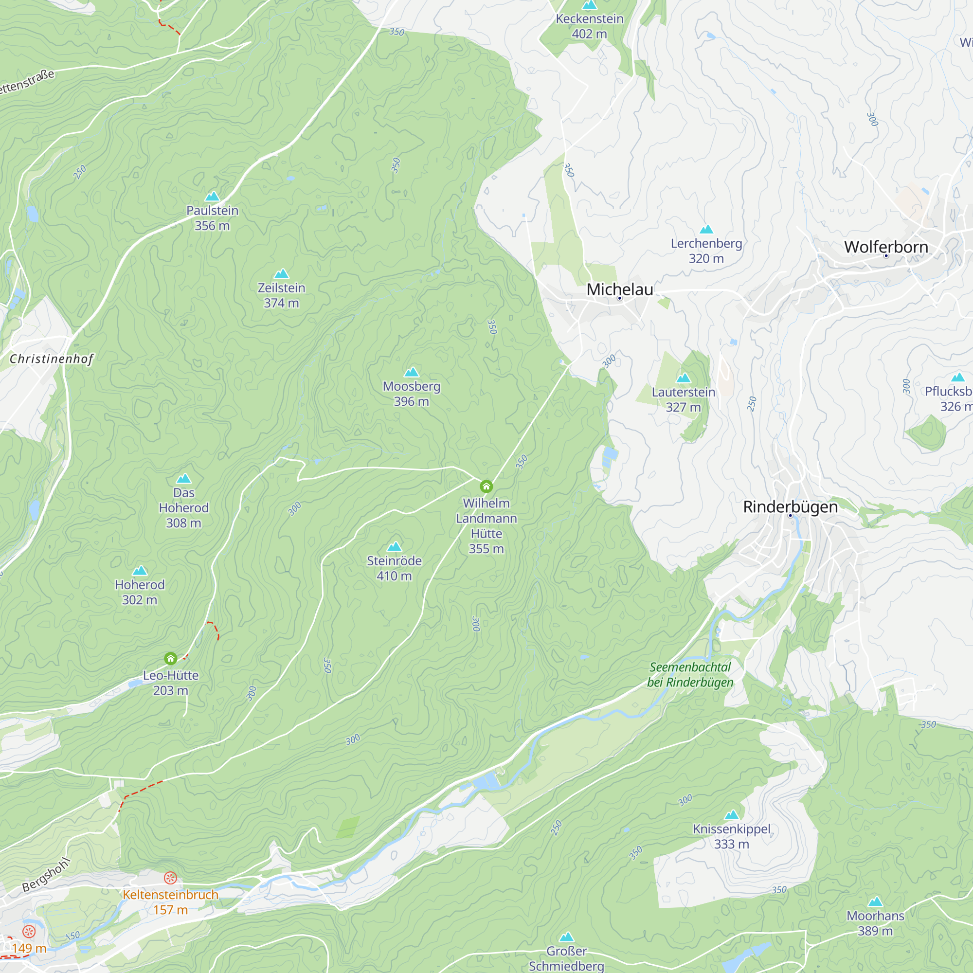 Wilhelm Landmann Hütte map