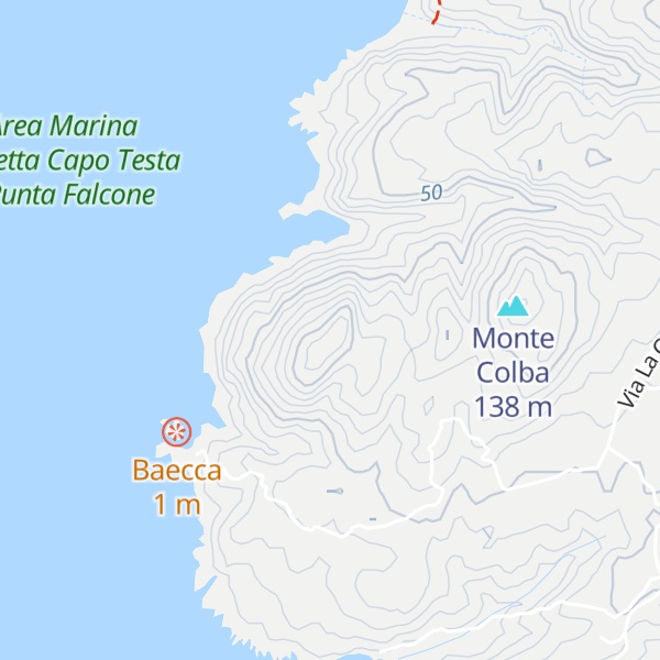 Map of Monte Cintu