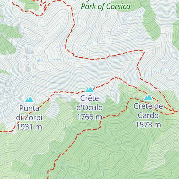 Map of Crête d'Oculo