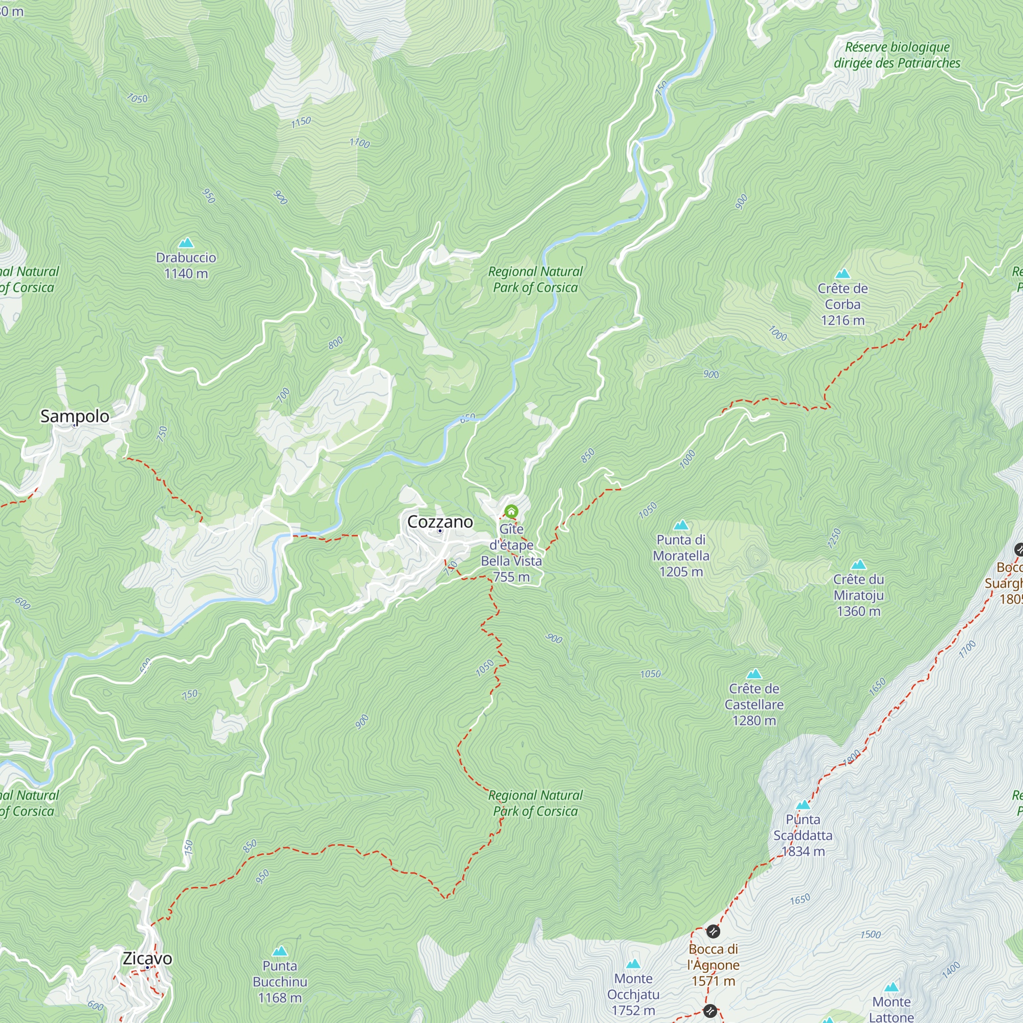 Gîte d'étape Bella Vista map