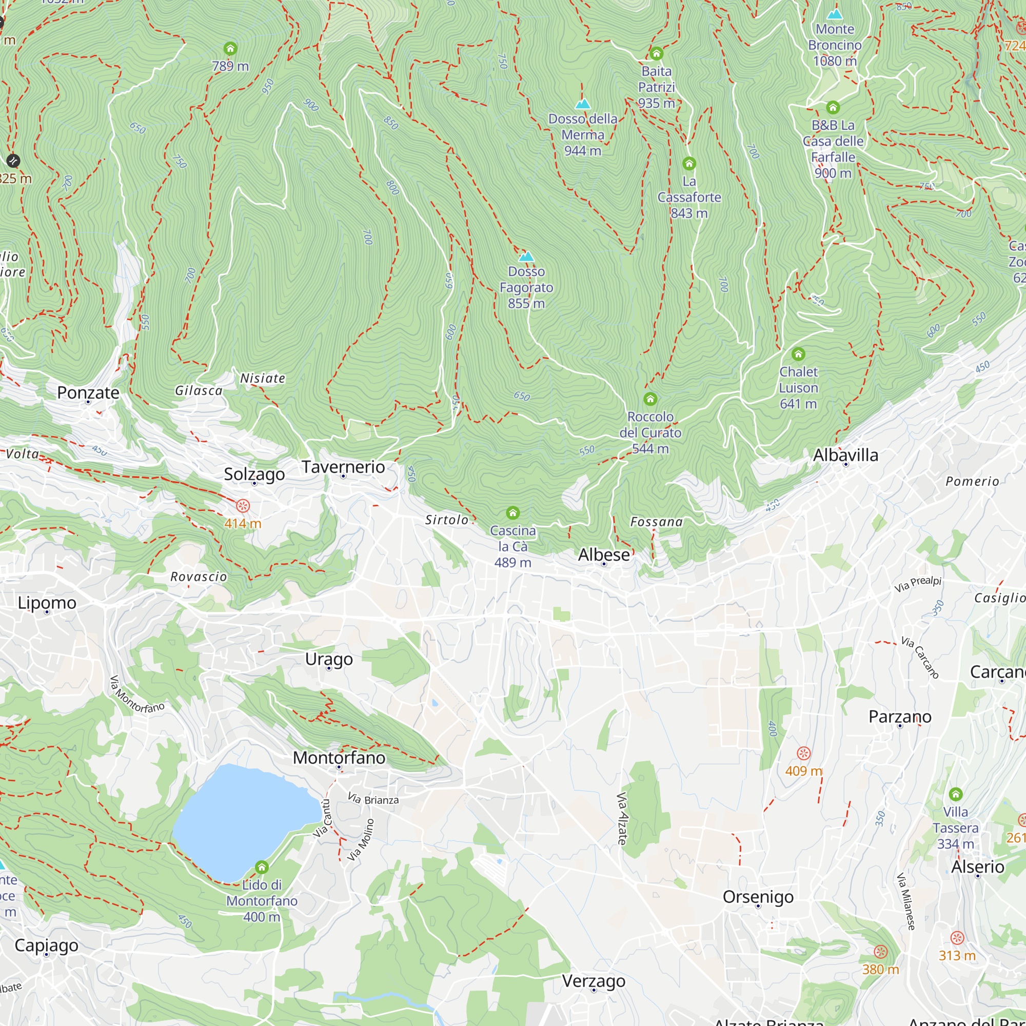 Cascina la Cà map