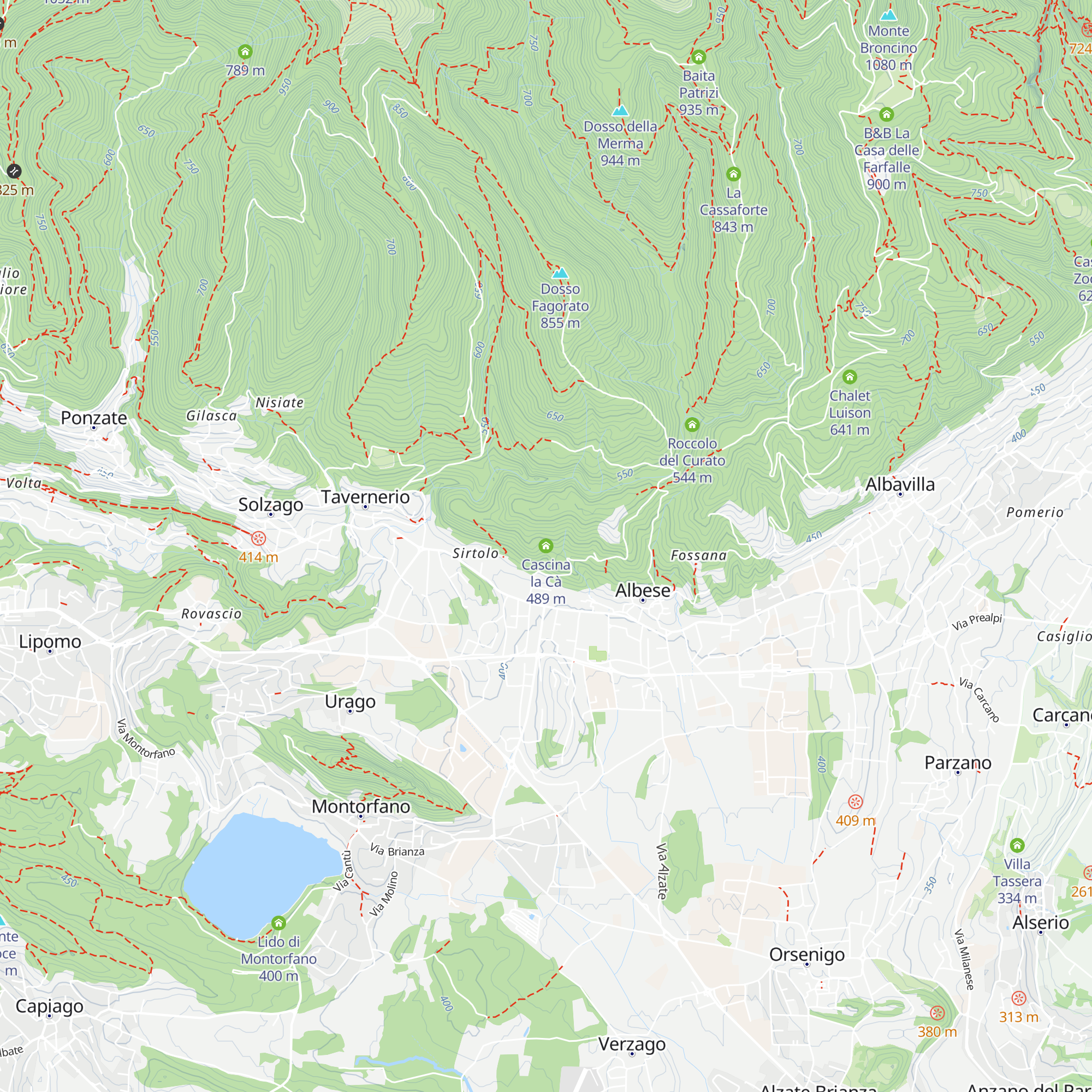 Cascina la Cà map