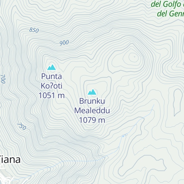 Map of Brunku Mealeddu