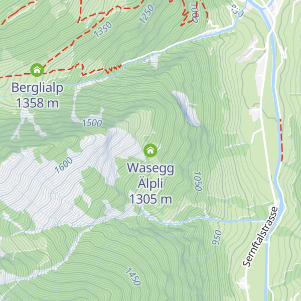 Map of Wasegg Älpli