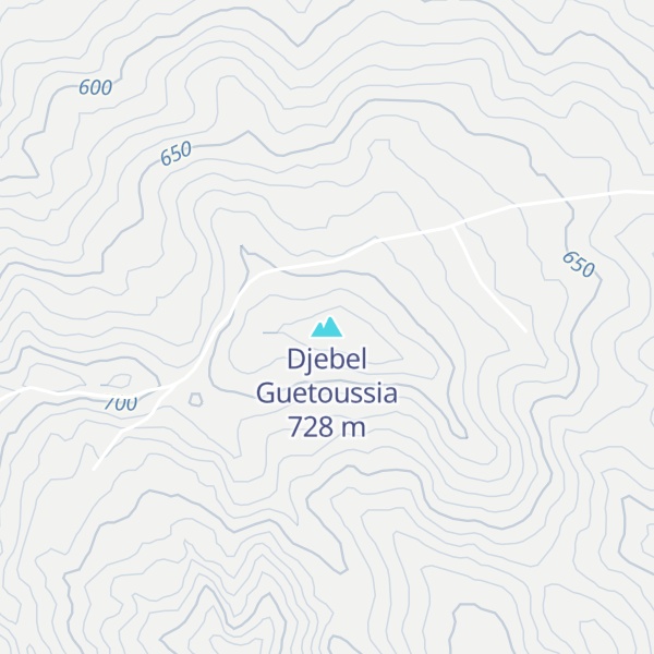 Map of Djebel Guetoussia