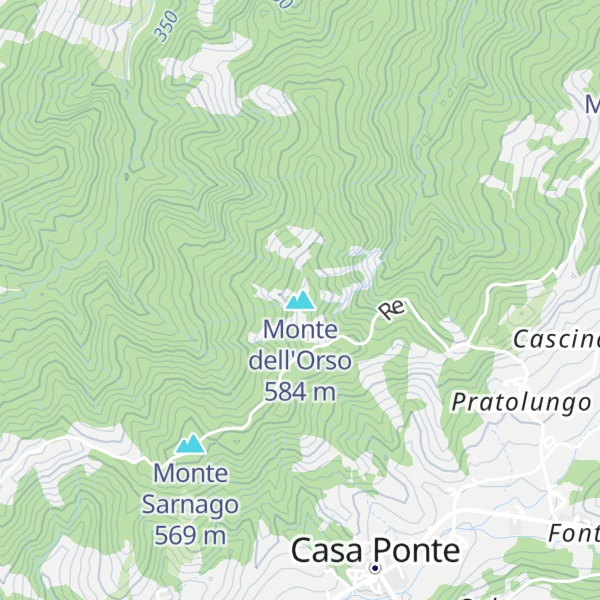 Map of Monte dell'Orso