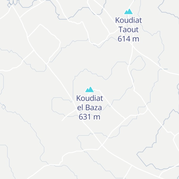 Map of Koudiat el Baza