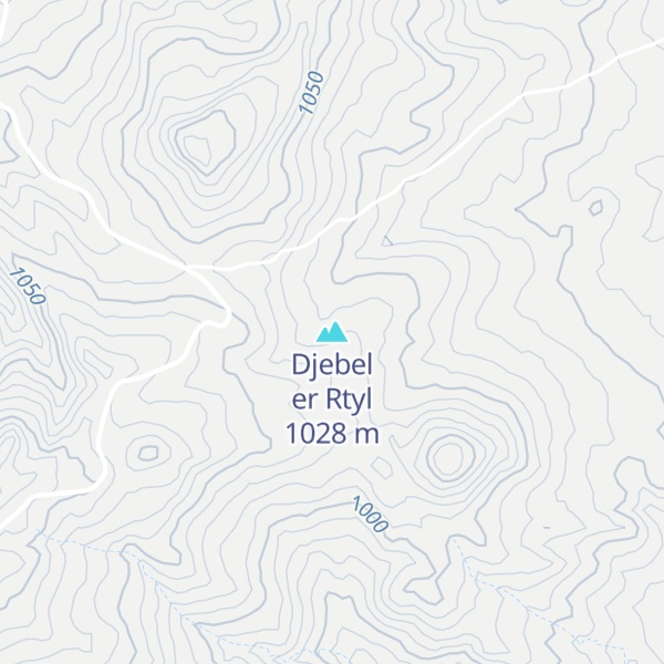 Map of Djebel er Rtyl