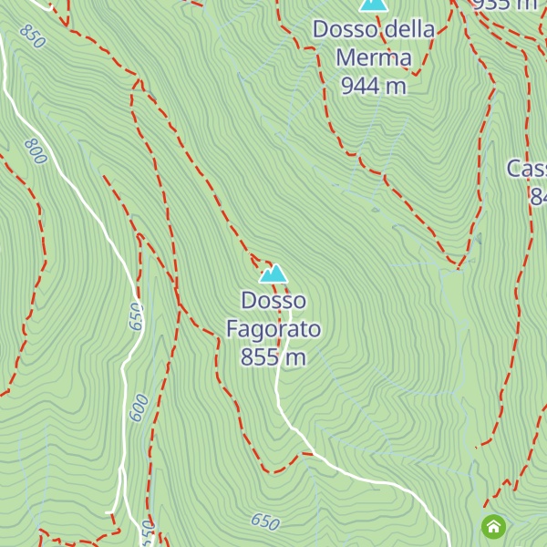 Map of Dosso Fagorato