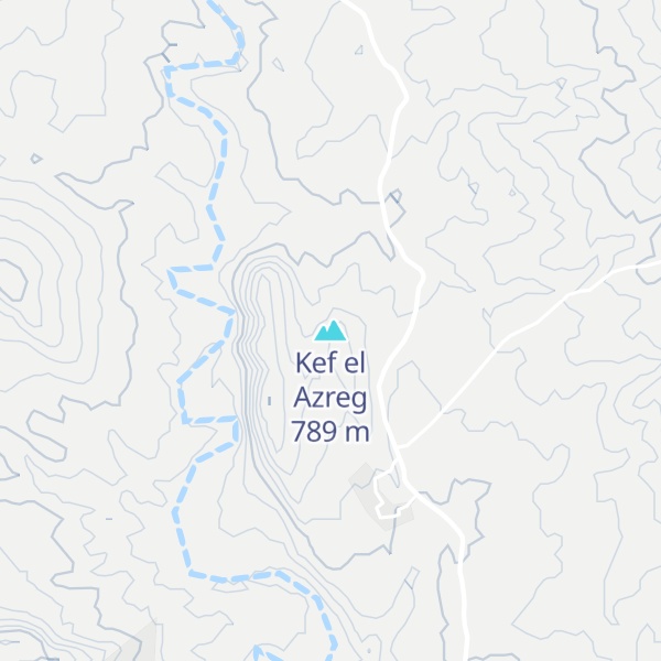 Map of Kef el Azreg