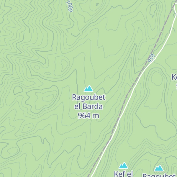Map of Ragoubet el Barda