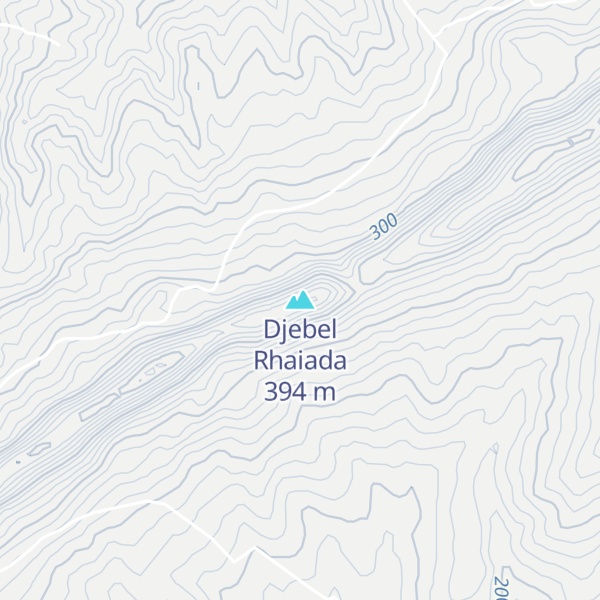 Map of Djebel Rhaiada