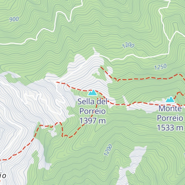 Map of Sella del Porreio