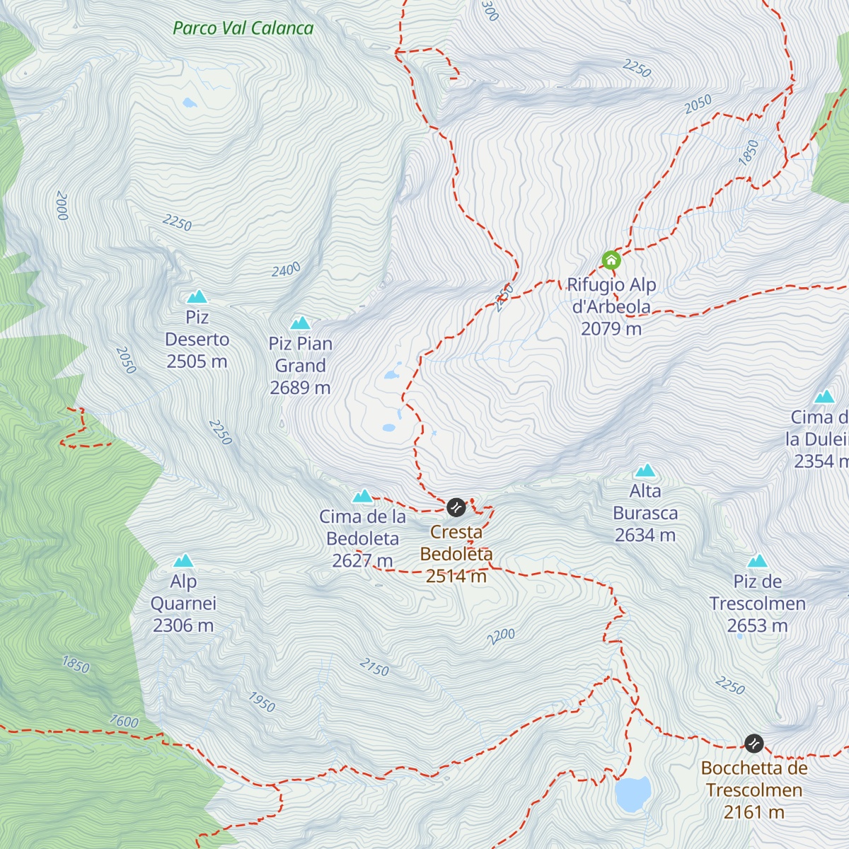Rifugio Pian Grand map