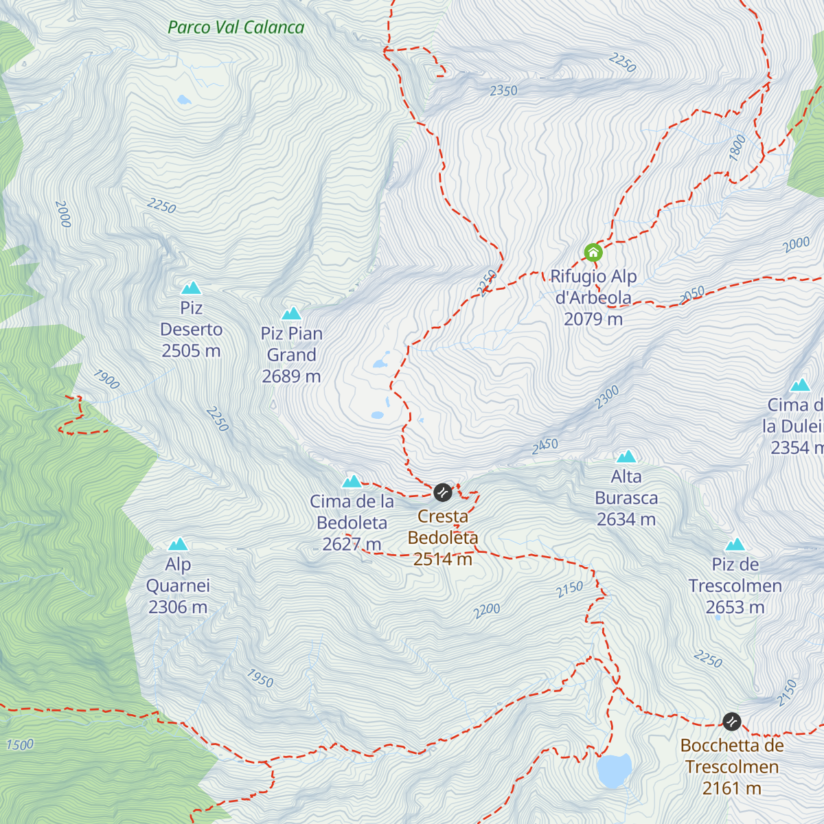 Rifugio Pian Grand map
