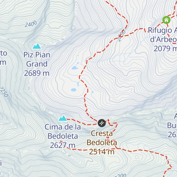 Map of Rifugio Pian Grand