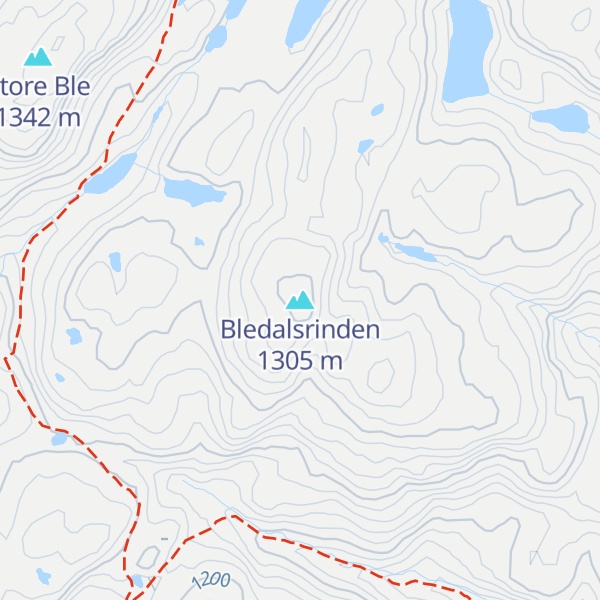 Map of Bledalsrinden