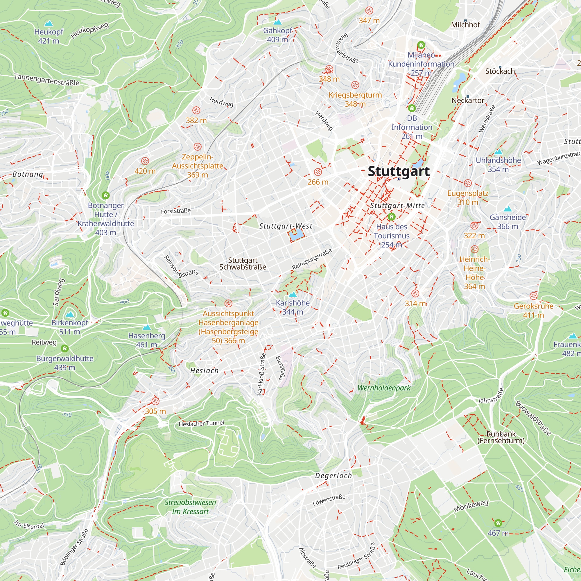 Schutzhütte Karlshöhe map