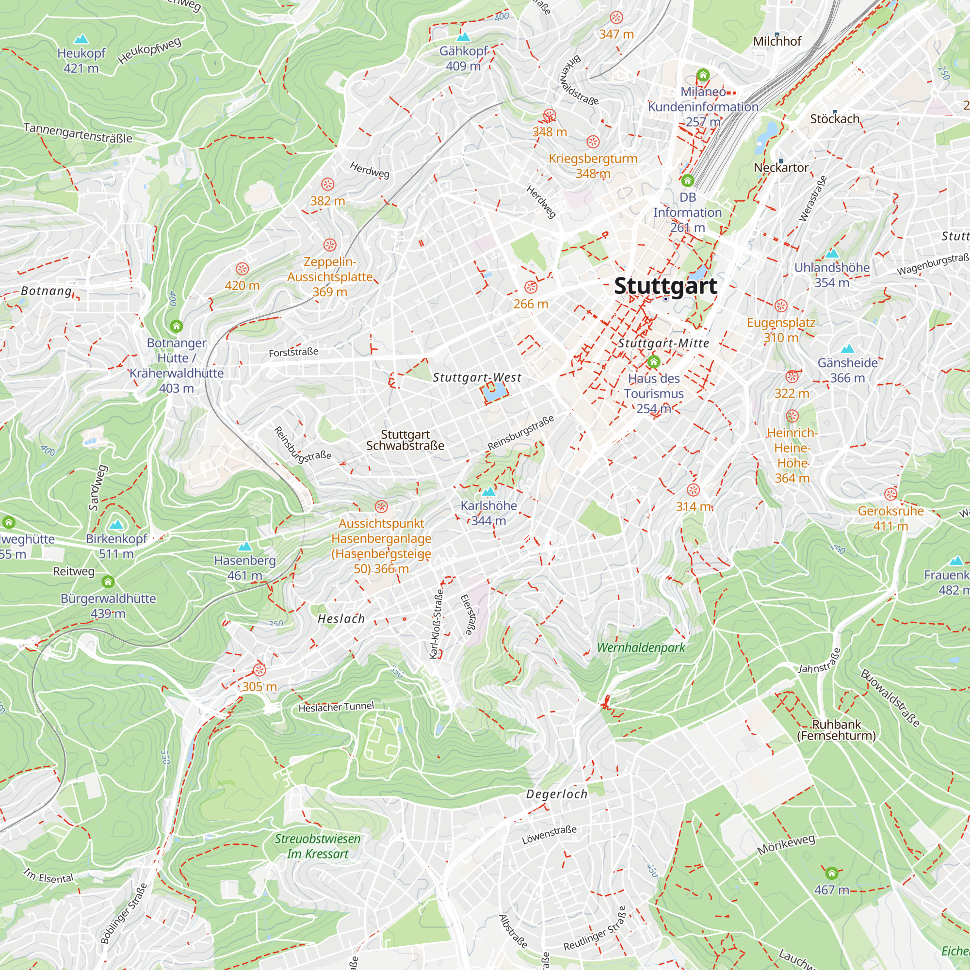 Schutzhütte Karlshöhe map