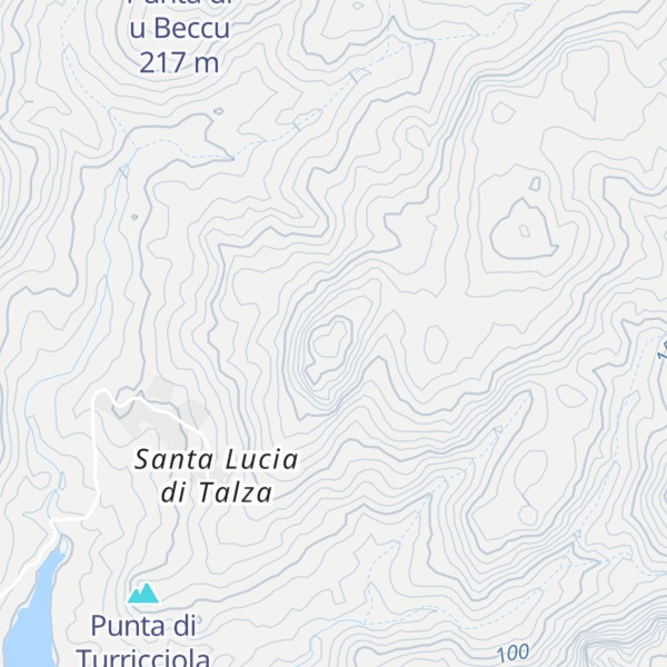 Map of Punta di Grazianu