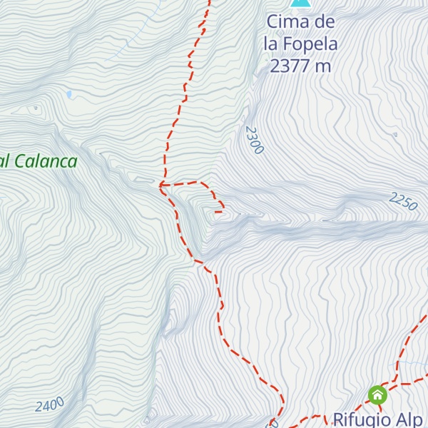 Map of Piz d'Arbeola
