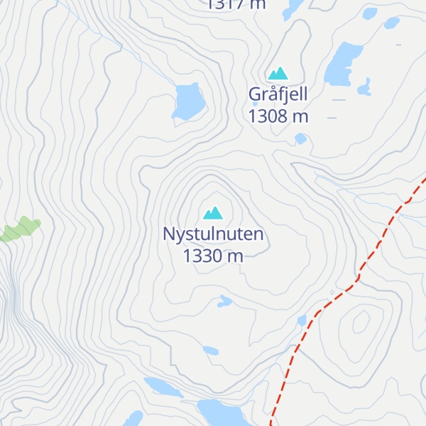 Map of Nystulnuten