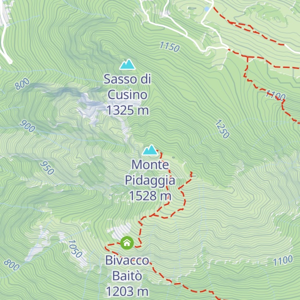 Map of Monte Pidaggia
