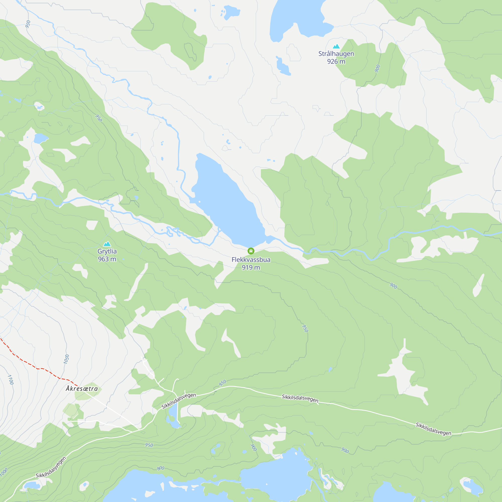 Flekkvassbua map