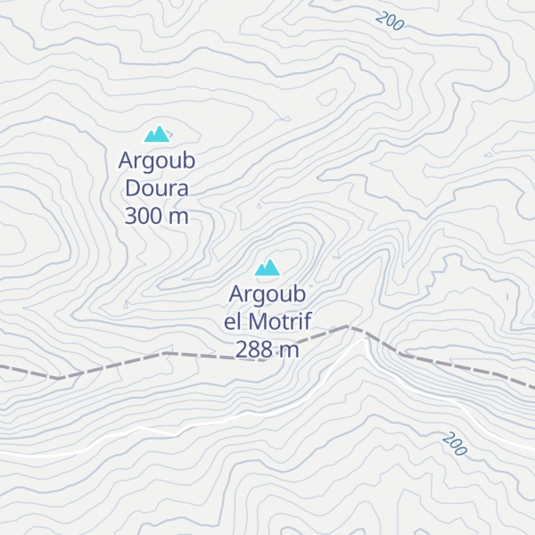 Map of Argoub el Motrif