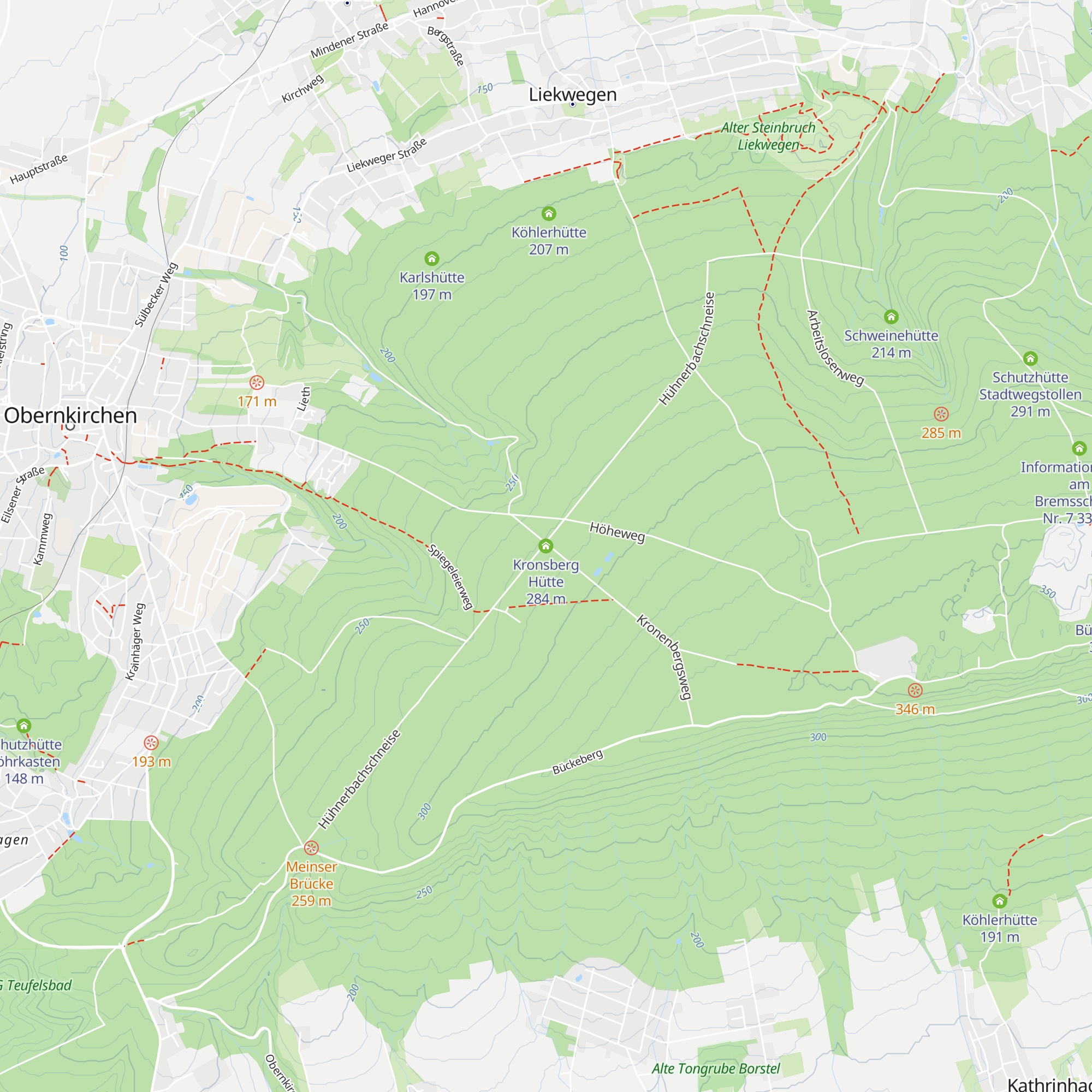 Kronsberg Hütte map