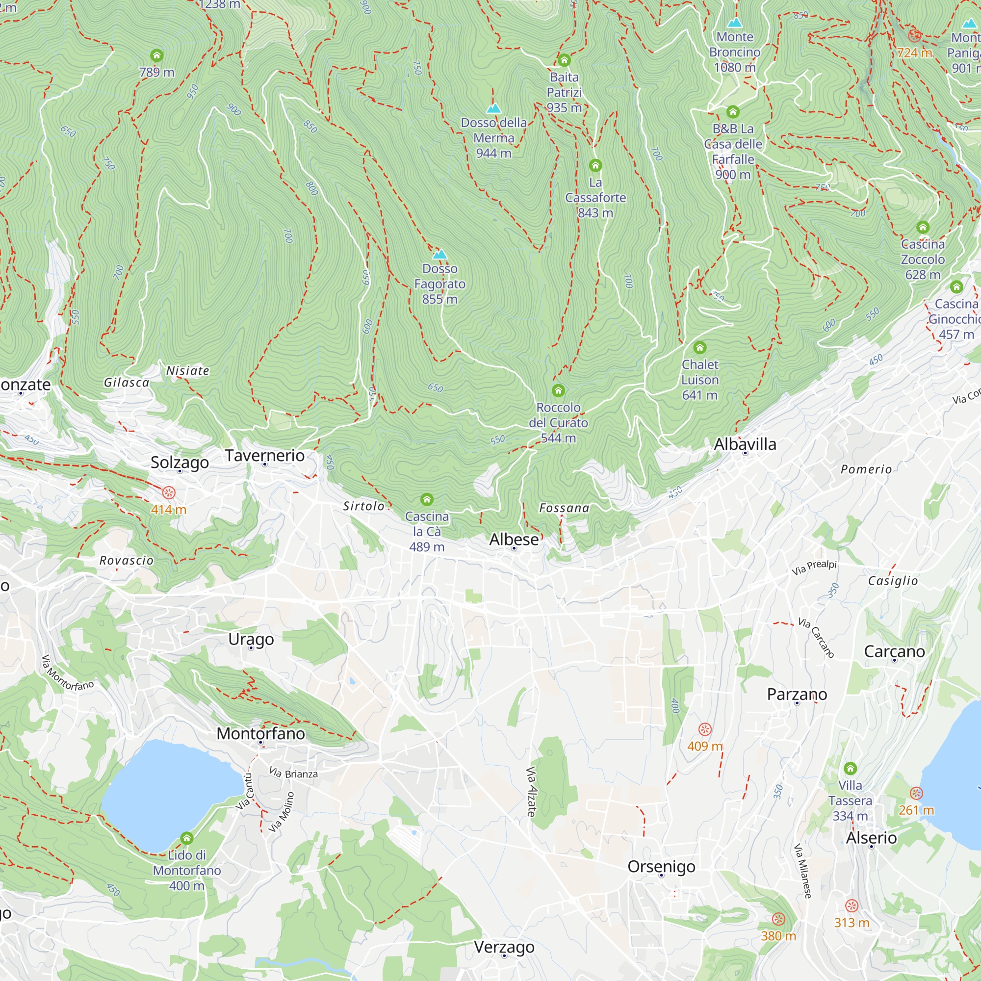 Agriturismo Cascina Mirandola map