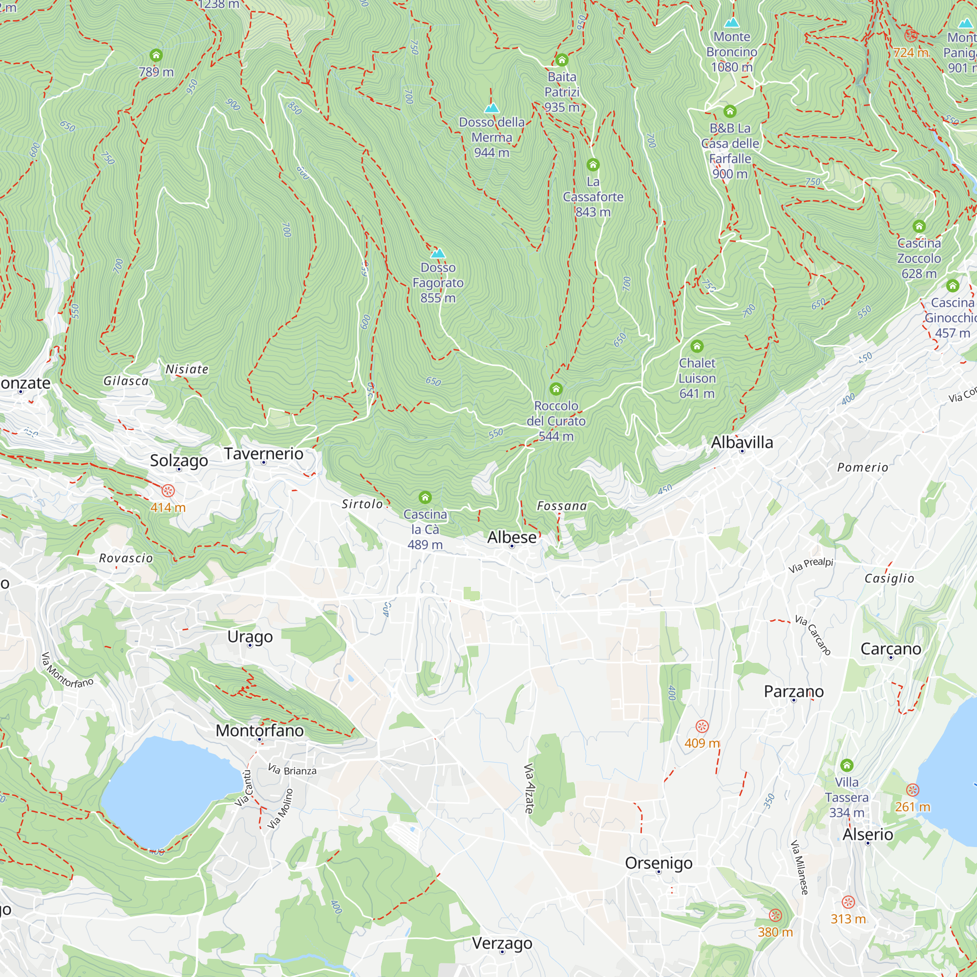 Agriturismo Cascina Mirandola map