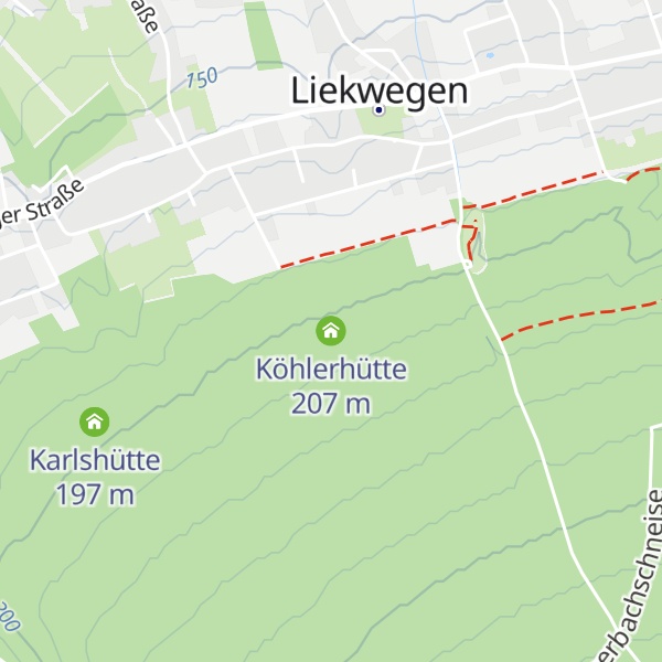 Map of Köhlerhütte