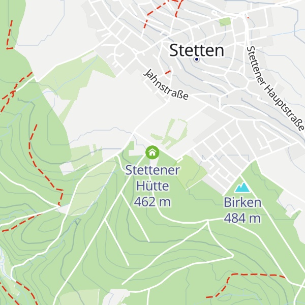 Map of Stettener Hütte