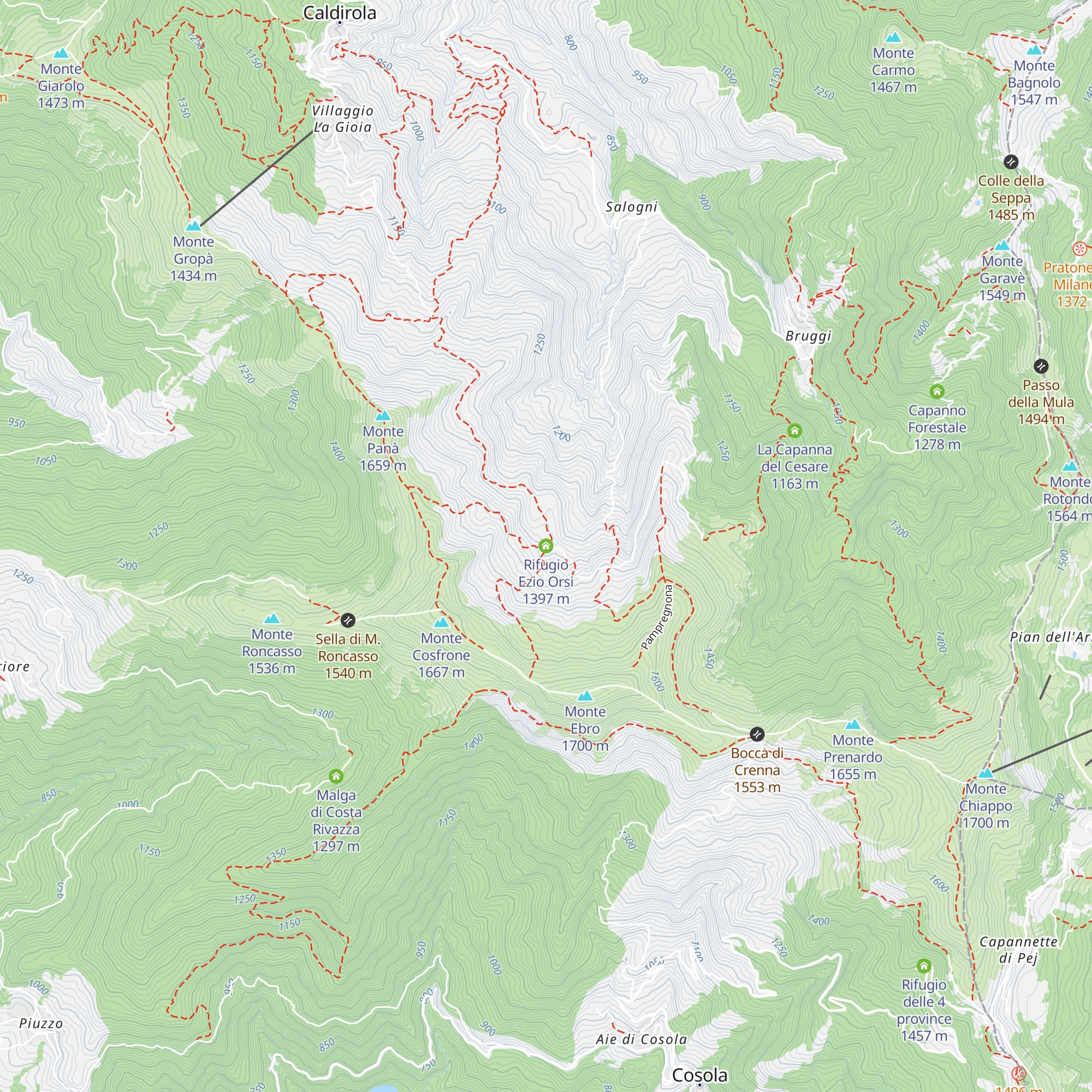Rifugio Ezio Orsi map
