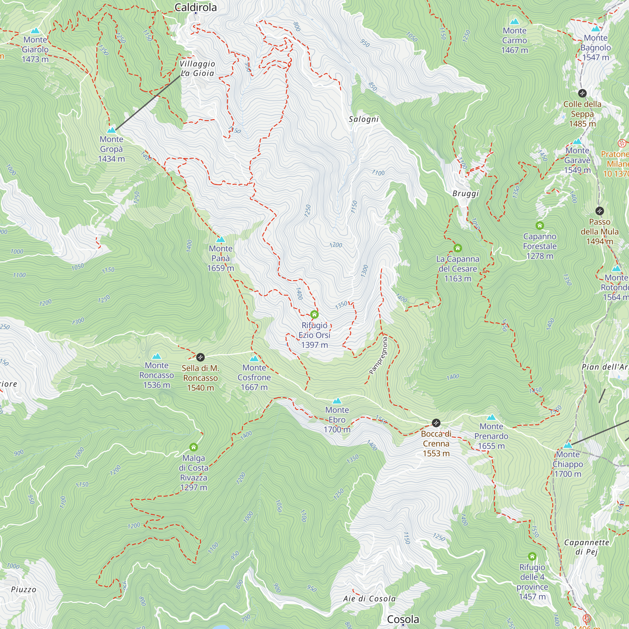 Rifugio Ezio Orsi map
