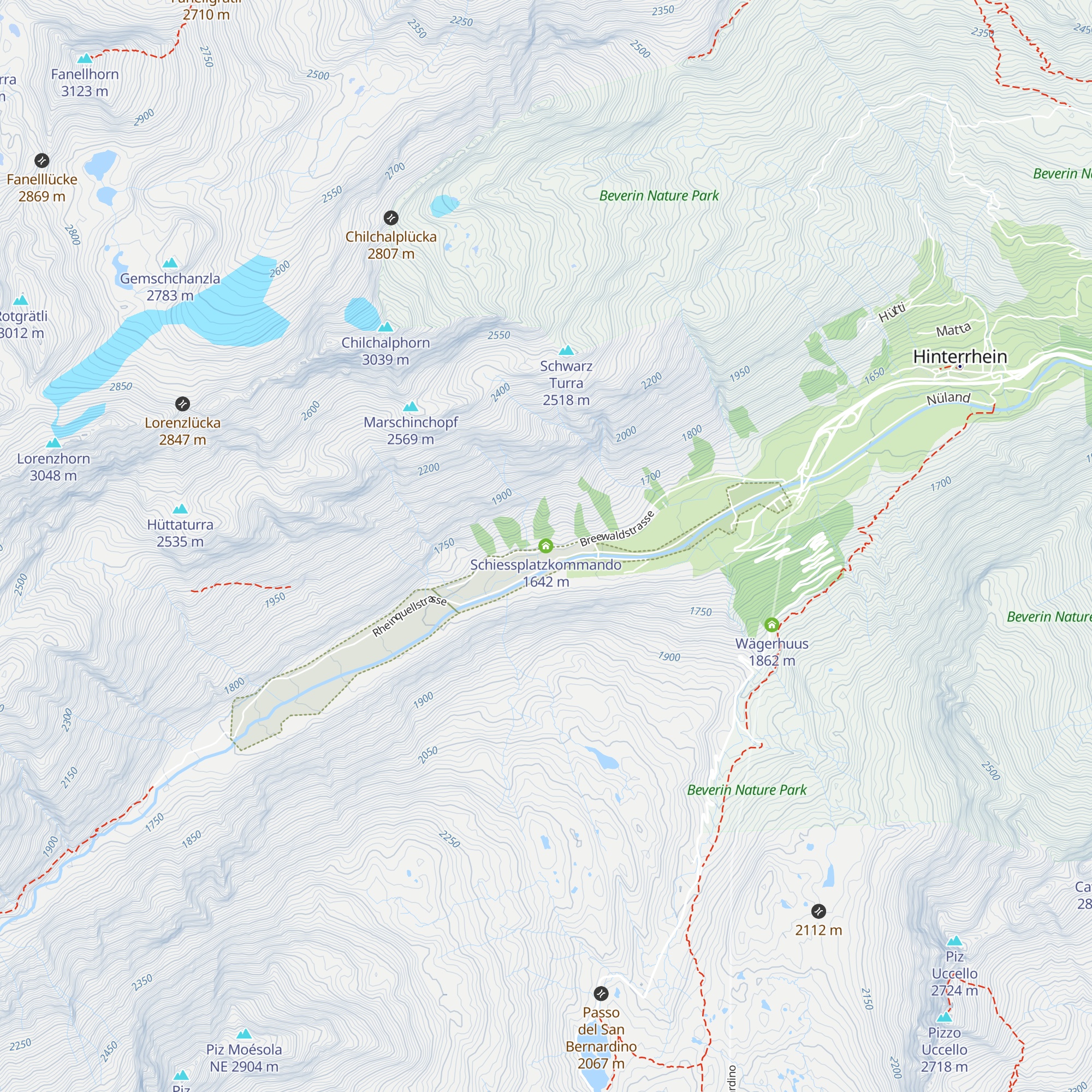 Schiessplatzkommando map