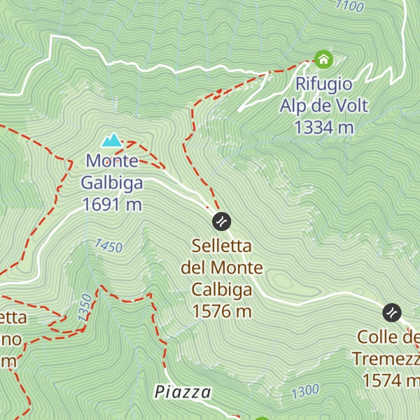 Map of Rifugio Venini