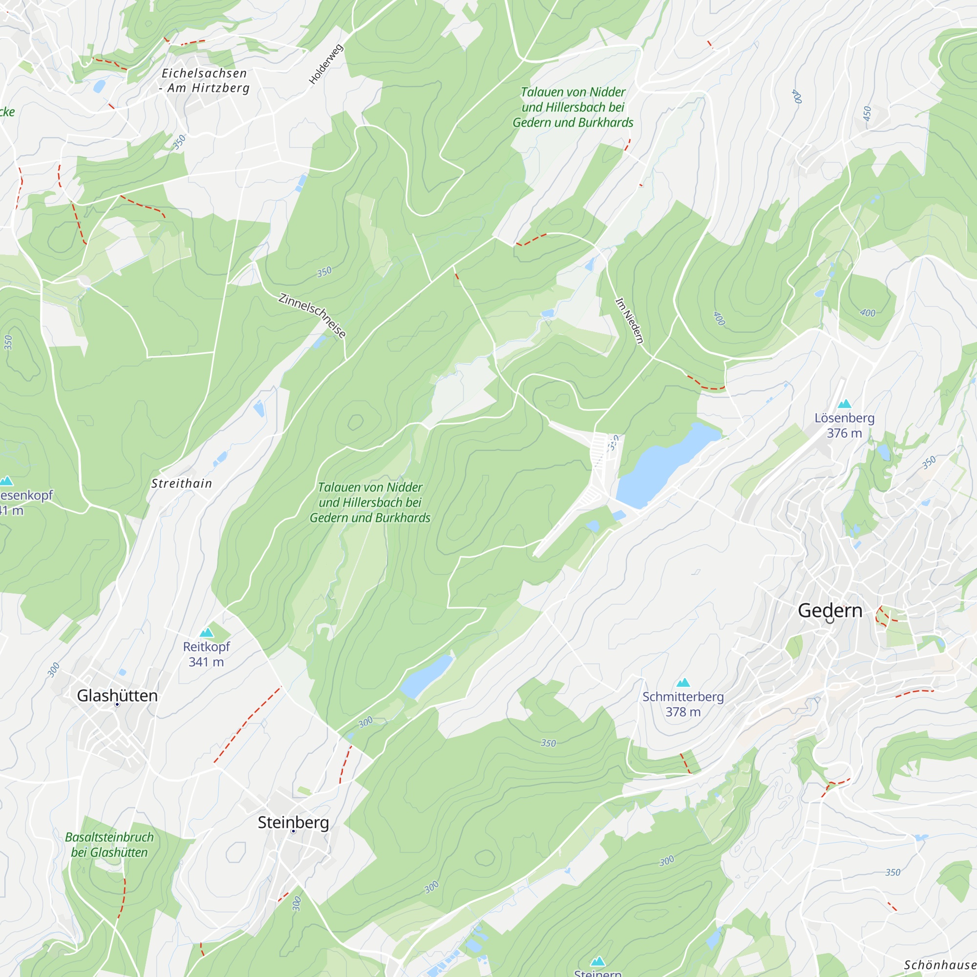 Waldhütten Schwungstein I + II map