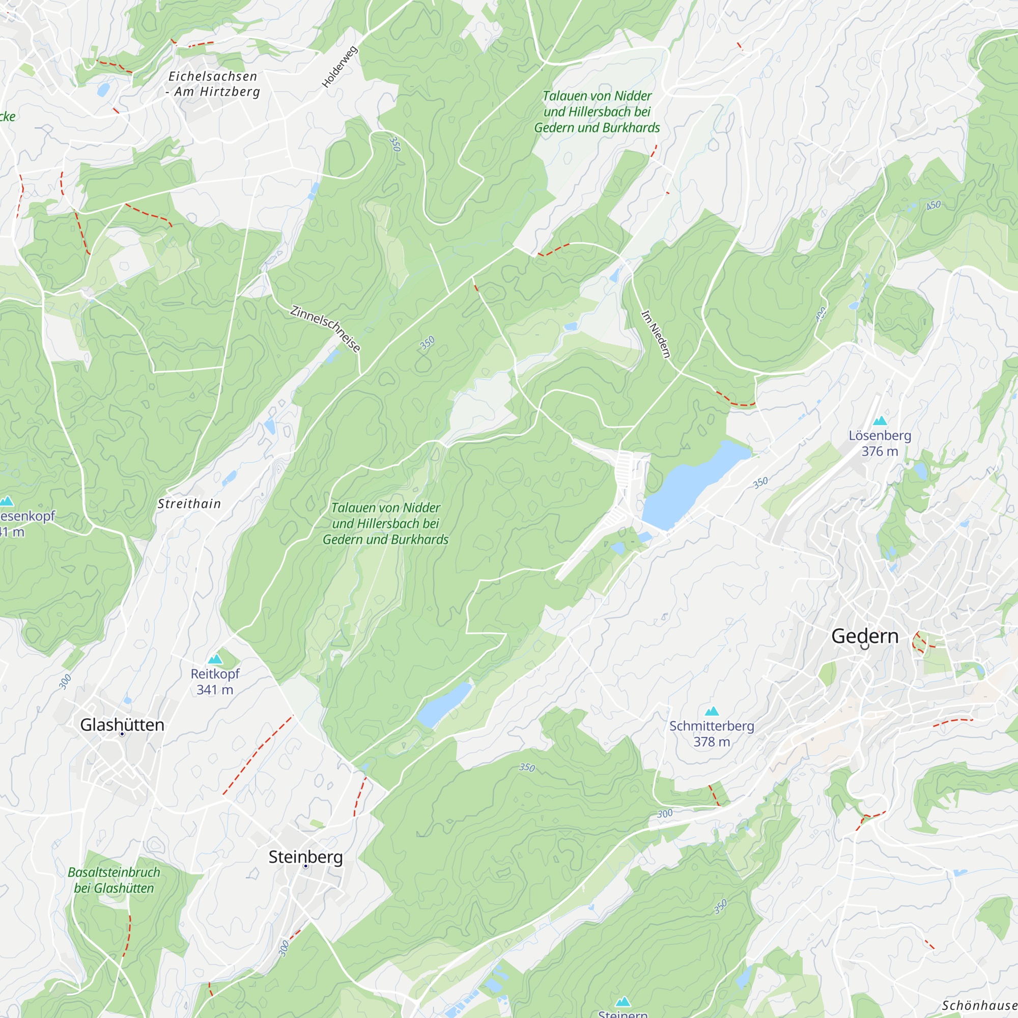 Waldhütten Schwungstein I + II map