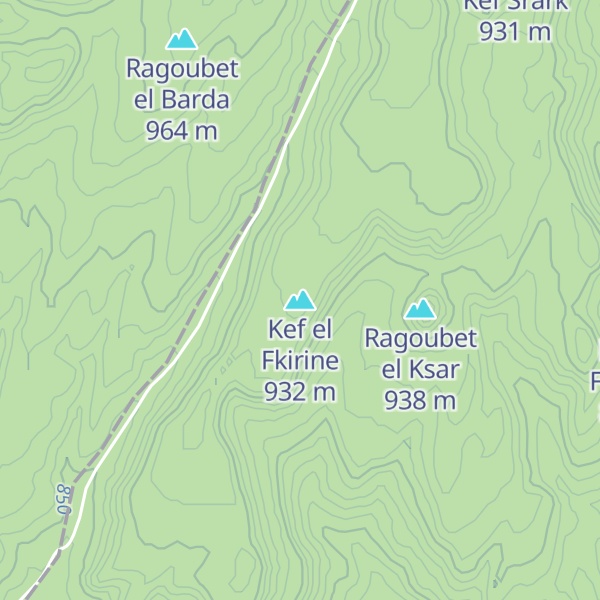 Map of Kef el Fkirine