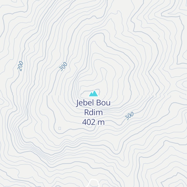 Map of Jebel Bou Rdim