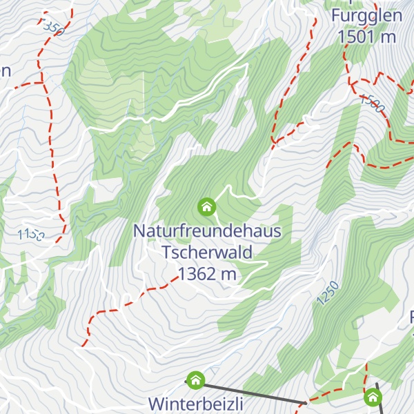 Map of Naturfreundehaus Tscherwald