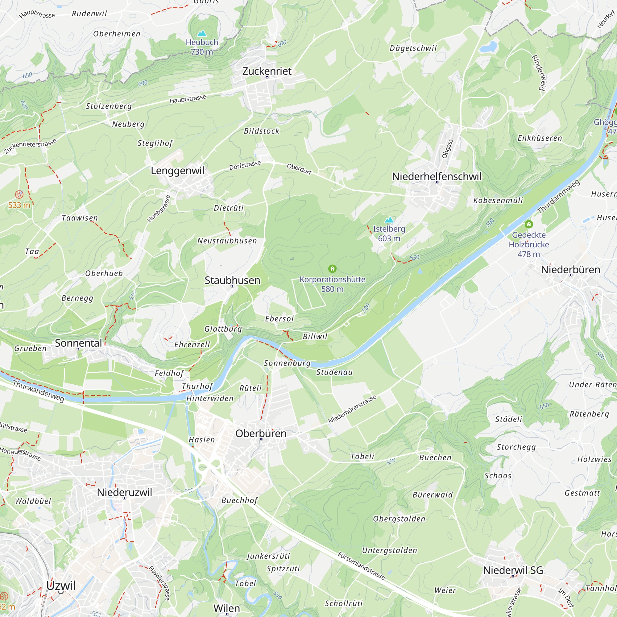 Waldhütte SRF Schweiz Aktuell map