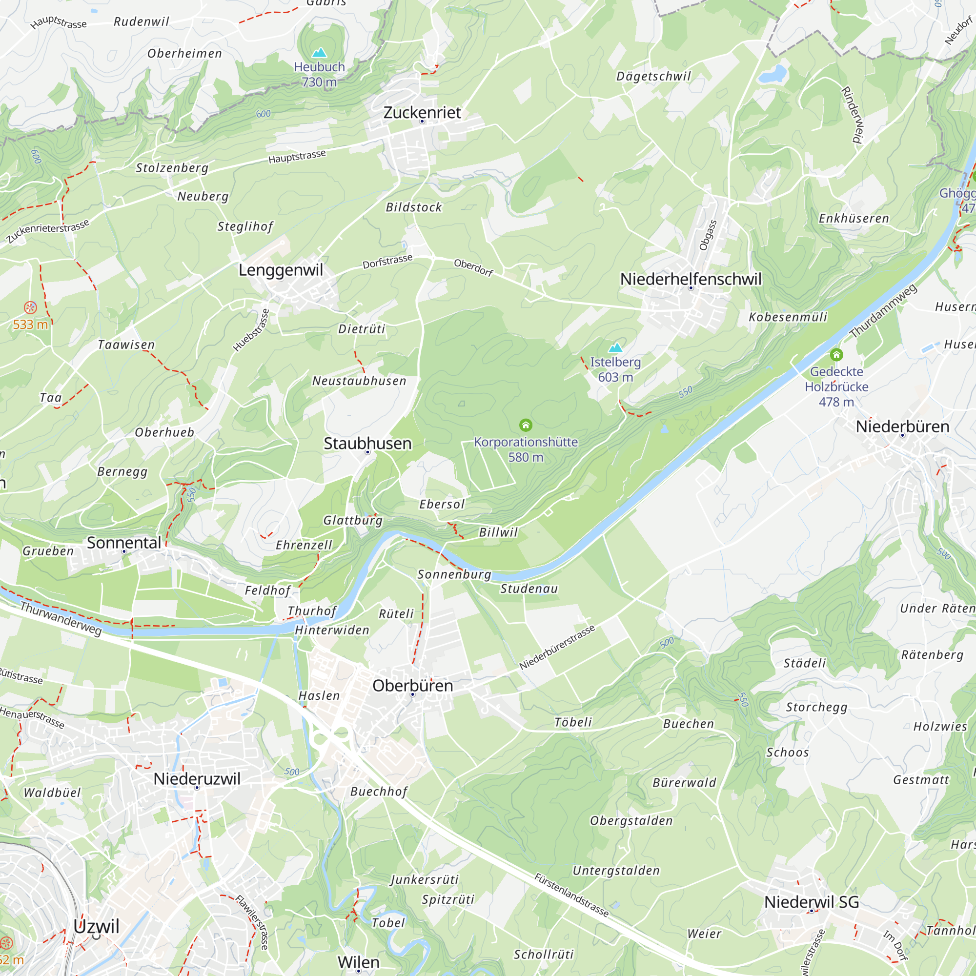 Waldhütte SRF Schweiz Aktuell map